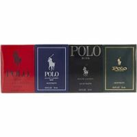 Ralph Lauren 4 Piece Mini Variety With Polo & Polo Blue & Polo Black & Polo Red And All Edt 0.5 Oz For Men