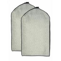 DII Storge Closet Garment Bag S/2 Damask